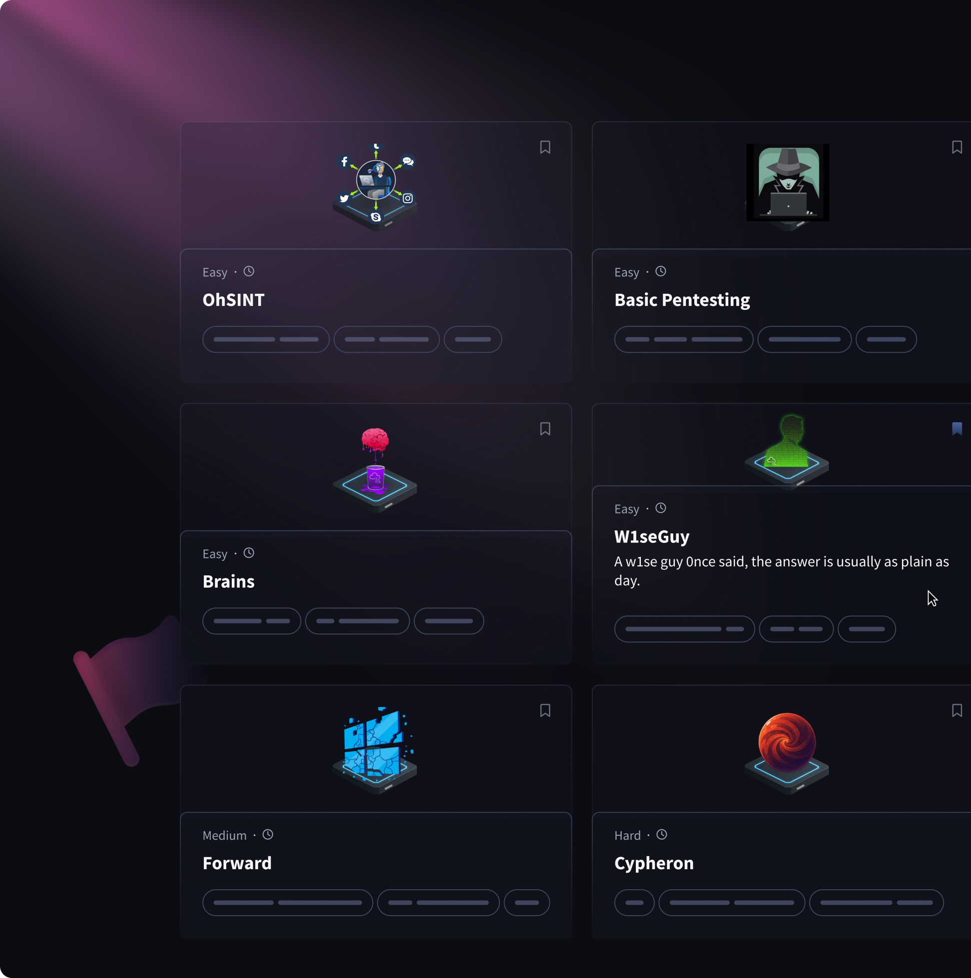 Hands-on threat content room library with guided learning paths.